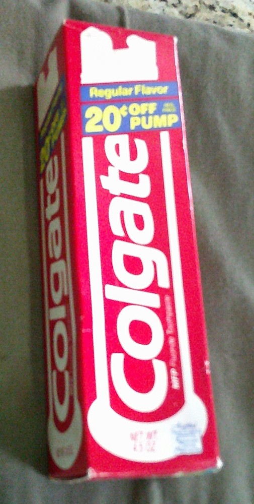 NEW IN BOX 90's COLGATE PUMP Toothpaste 4.5 oz. Use or Prop