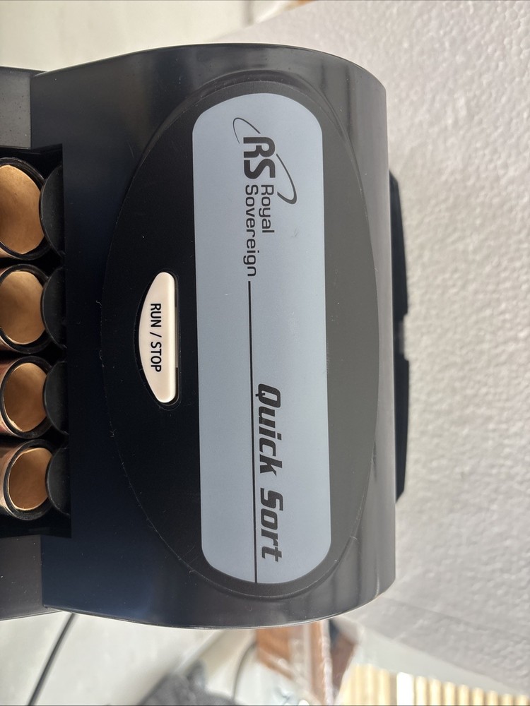 Royal Sovereign Coin Sorting Machine Quick Sort Missing Lid Works Perfect