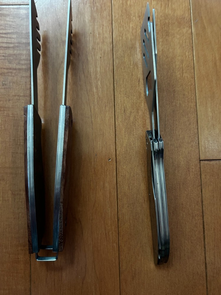 Multi Function BBQ Mini Camping Tool Kit- Tongs Spatula Grill Fork Knife Openers