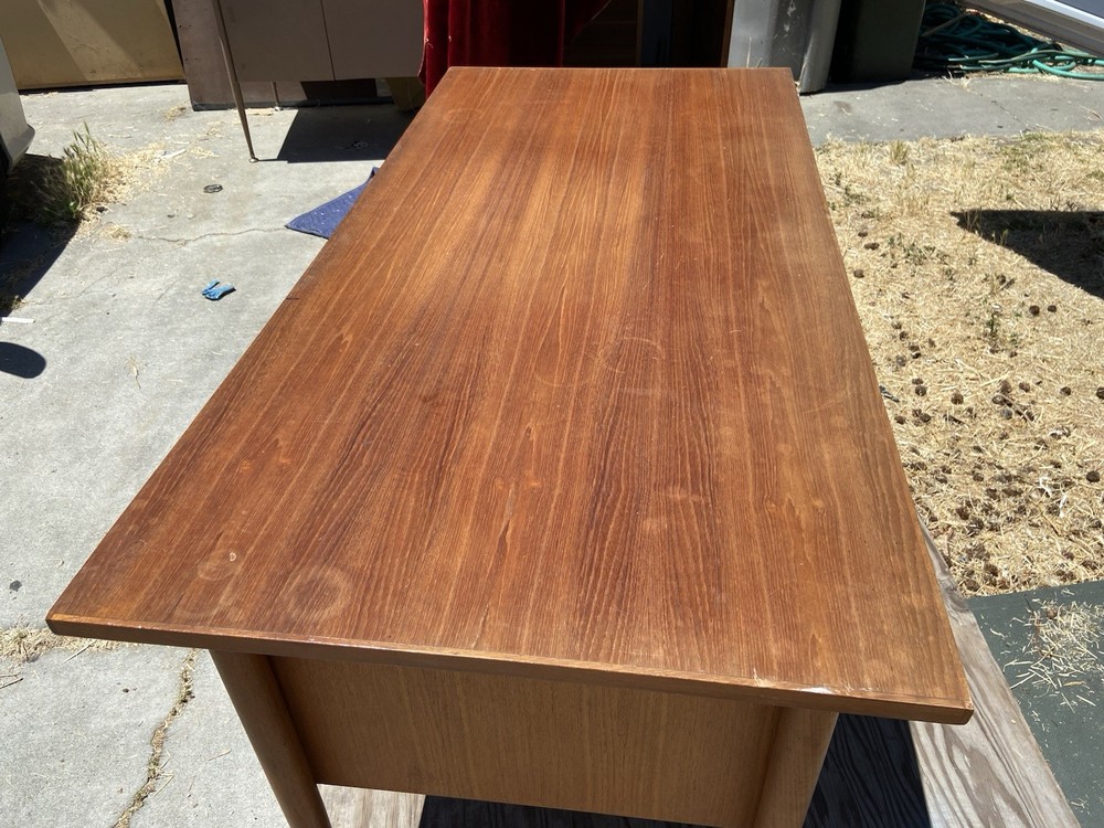 Vintage Mid Century Modern Teak Desk