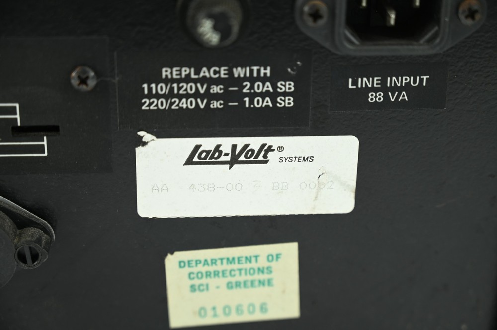 Lab-Volt Laboratory Systems Instruments Model 438-00 Education
