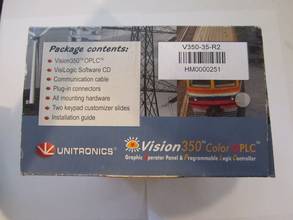 UNITRONICS VISION 350 V350-35-TA24 PROGRAMABLE LOGIC CONTROLLER UNUSED