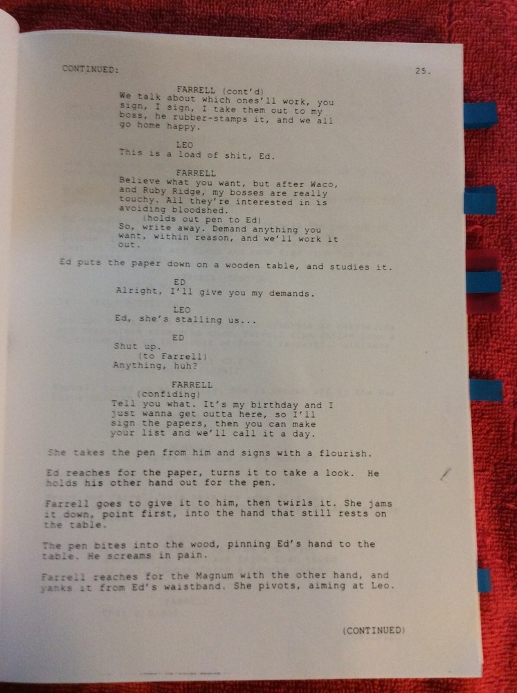 ORIGINAL SCRIPT JUDGEMENT DAY ICE-T COOLIO MARIO VAN PEEBLES WILLIAM CARSON