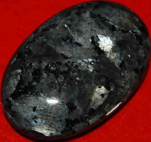 Larvikite Soap-Shaped Palm Stone #14