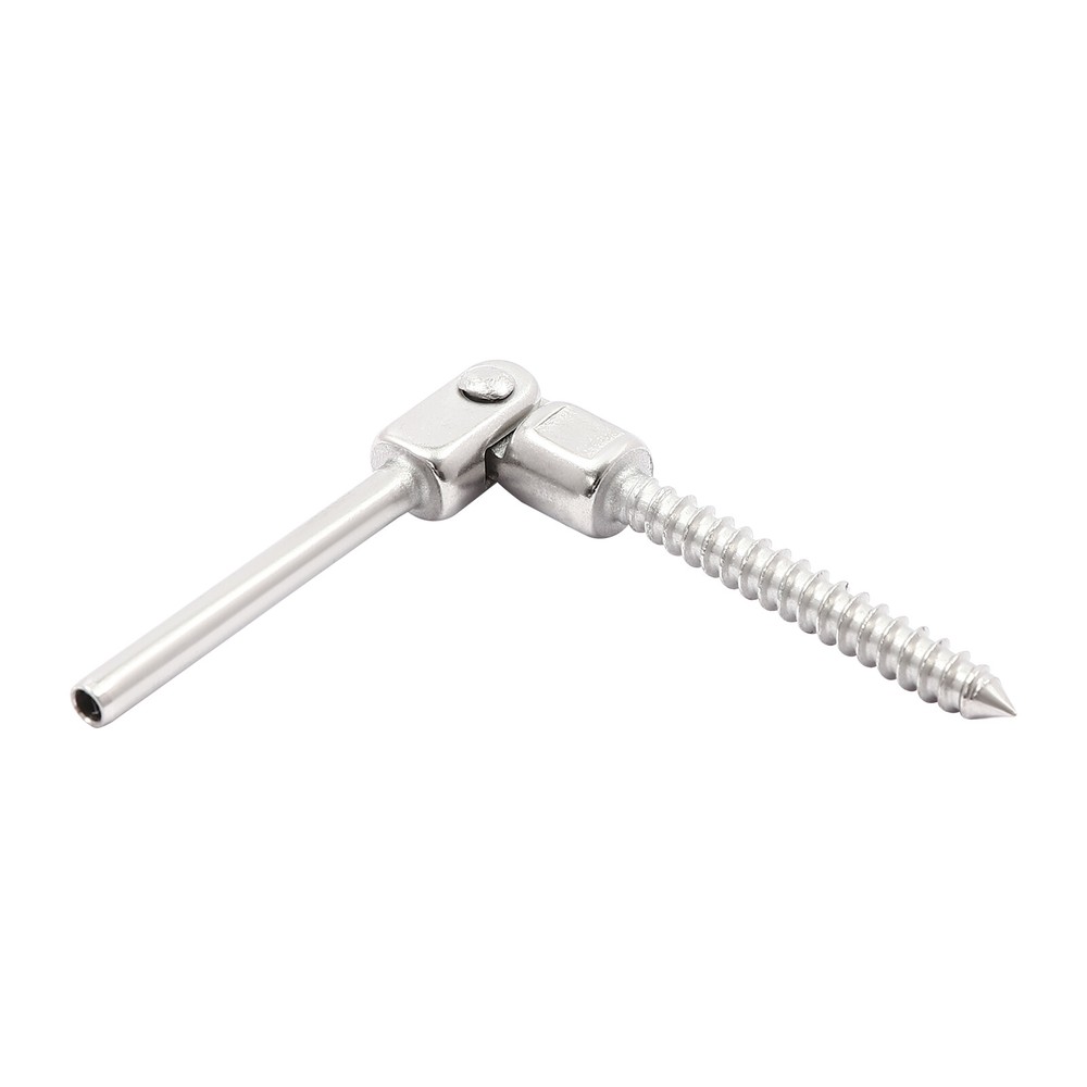 20pcs 180° Adjustable Angle Threaded Stud Tension End Cable Railing Kit NEW