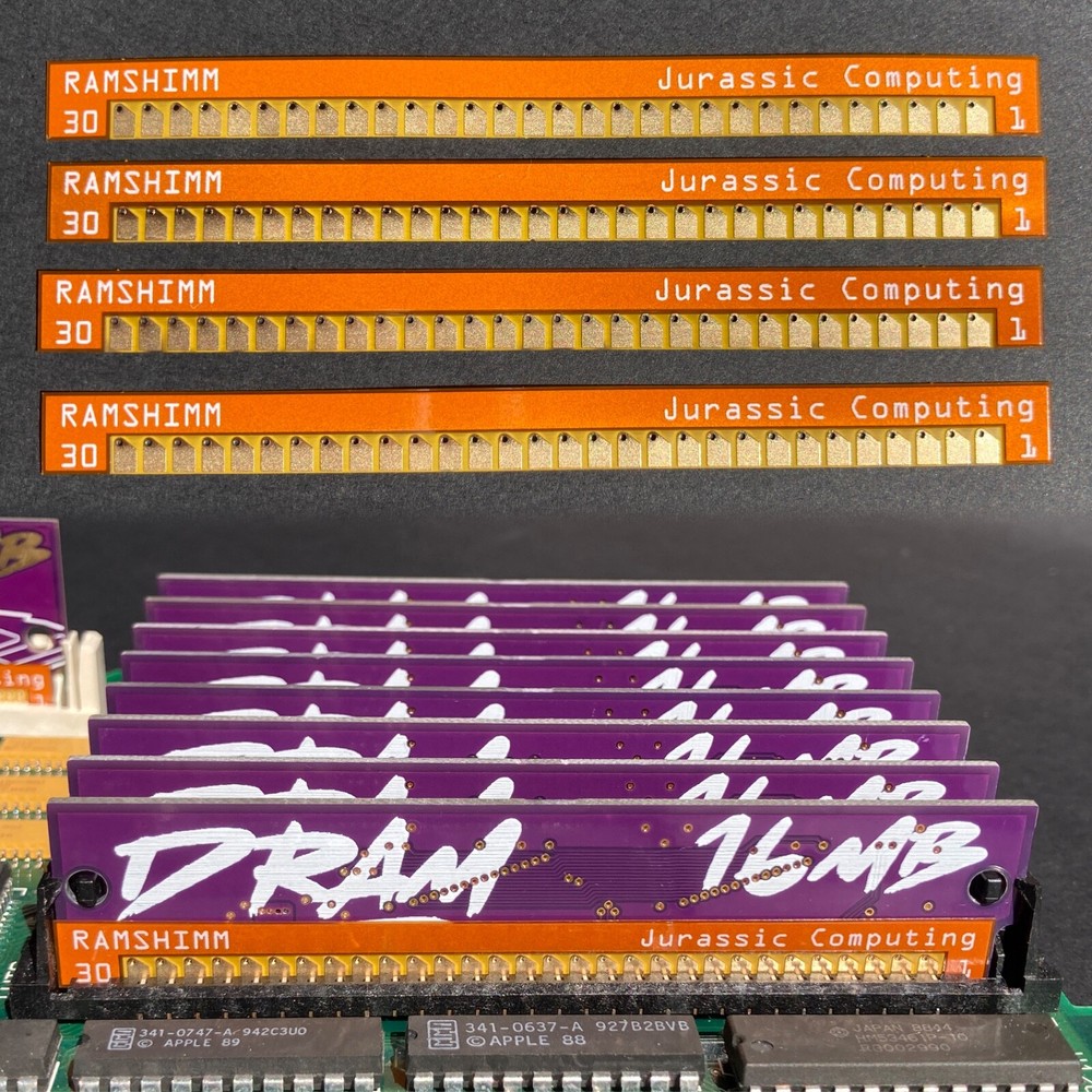 4pcs RAMSHIMM interposers: fix poor contact issues in RAM SIMM sockets