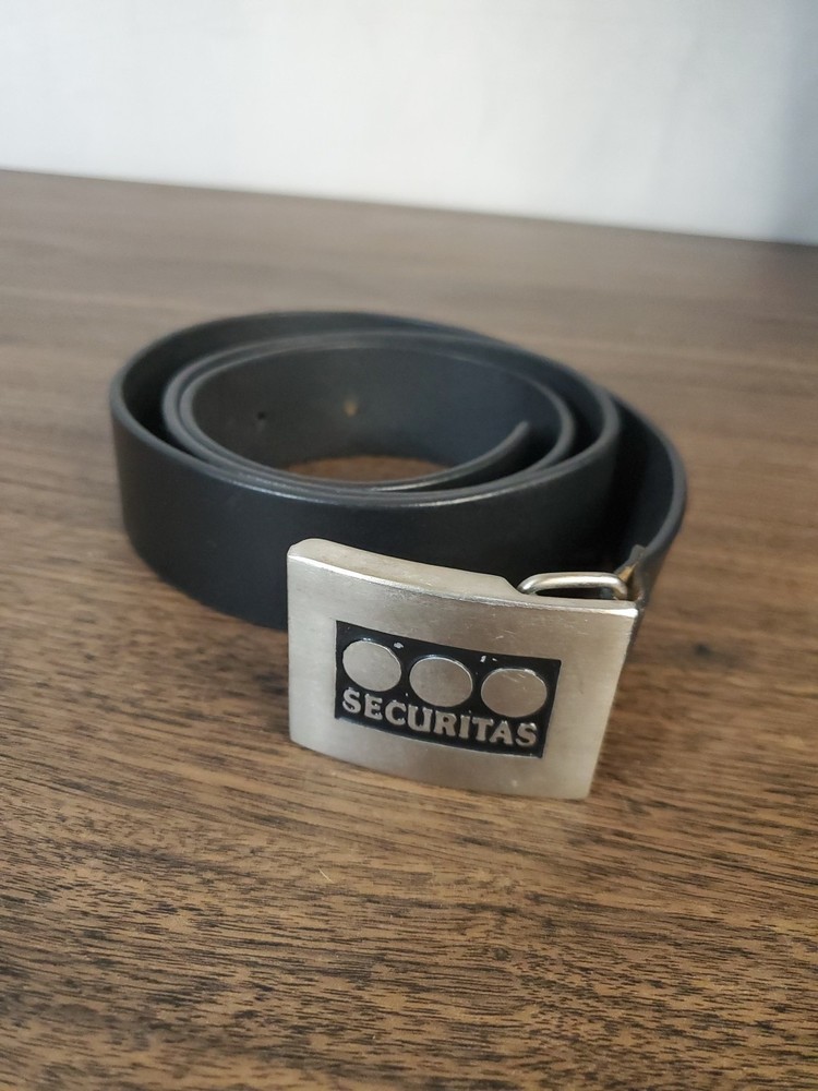 Security Guard Belt Size 40 Genuine Cowhide Leather