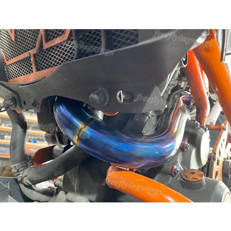 Titanium Header System Exhaust Link Pipe Modified For Duke 250 390 RC390 2017-20