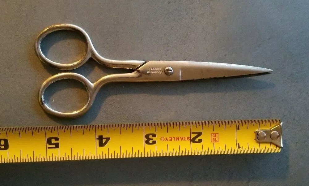 School Craft Scissors, Vintage Eversharp Pointed Ends, Art, Sewing,Scrapbooking