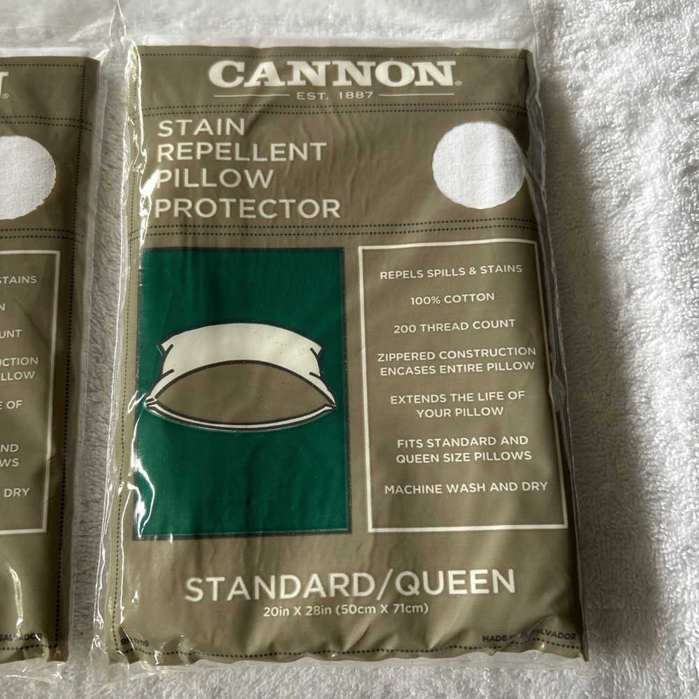 CANNON PILLOW PROTECTOR- Standard/QUEEN SIZE 200 THREAD COUNT