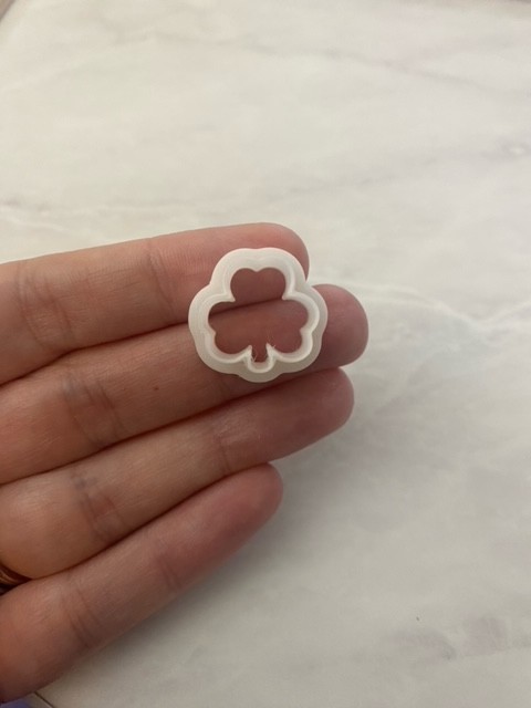 Polymer clay clover shape