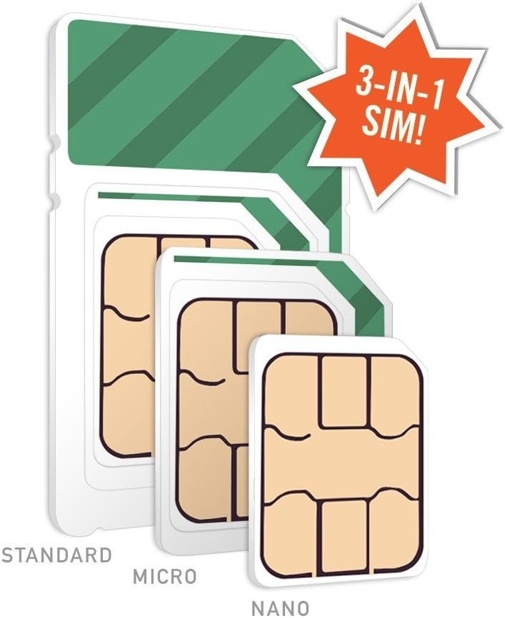 3- Unlimited Talk, Text & Data Plan + SIM Card
