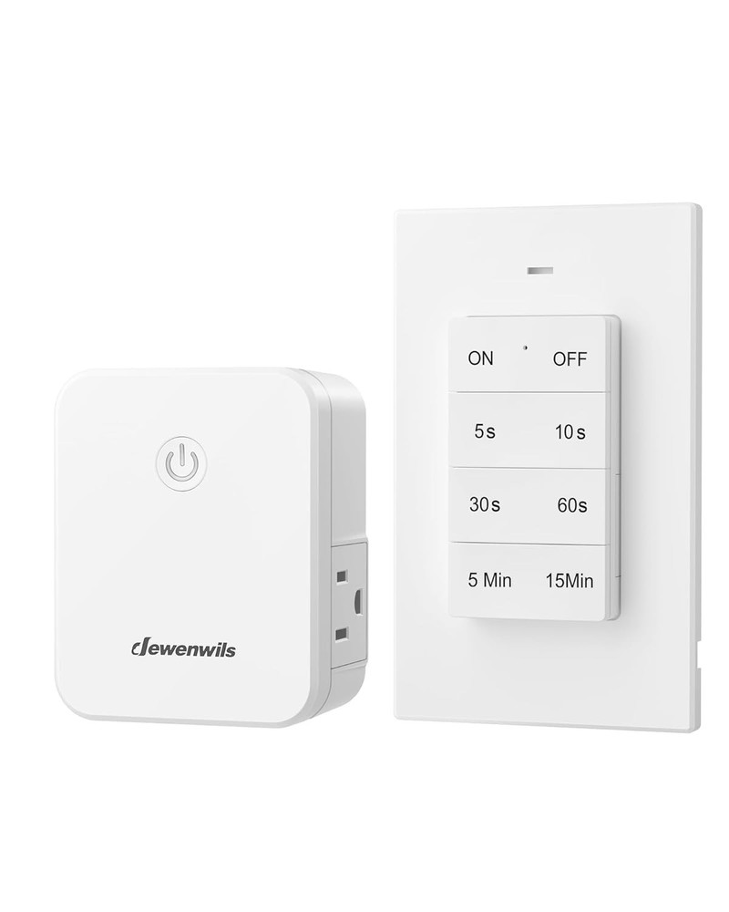 Garbage Disposal Wireless Switch, Buckle Design & Removable Remote Control Outle