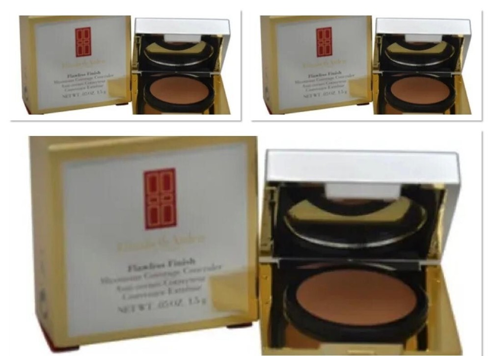 3 Elizabeth Arden Concealer  Flawless Finish Maximum Coverage DEEP #04 NIB .05oz