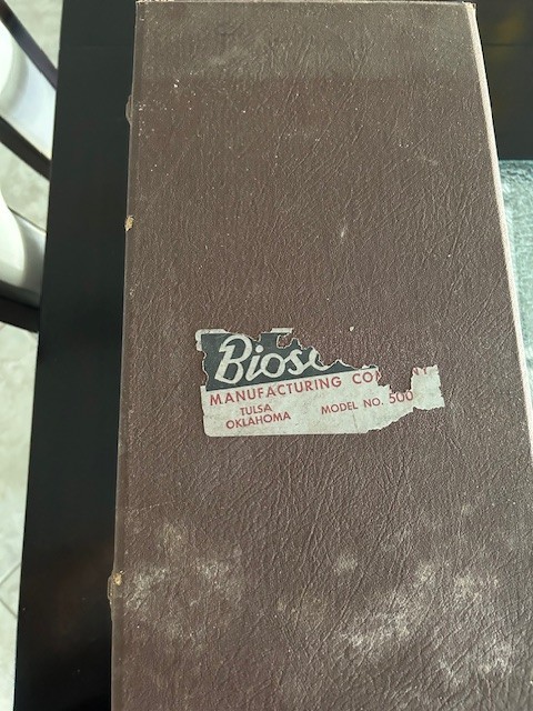 VINTAGE BIOSCOPE 500 SERIES MICROPROJECTOR , working