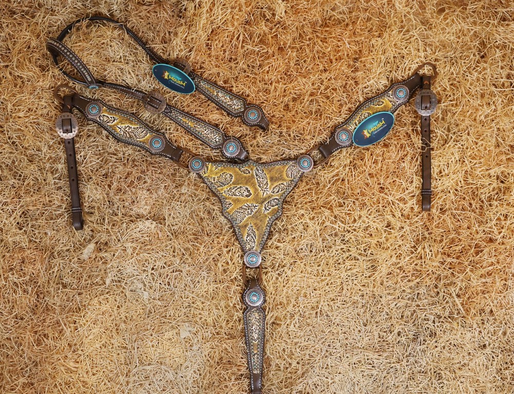 Headstall & Breast Collar Tack Set for Horse