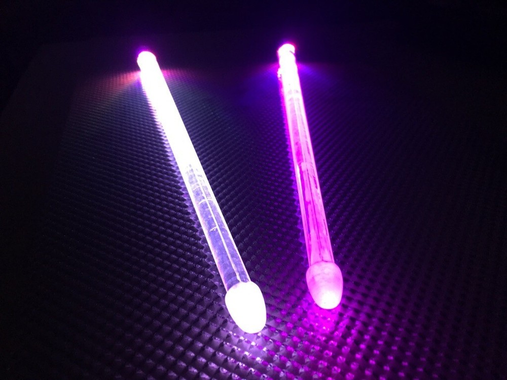 Light Up Color Changing LED Drumsticks USB Rechargable