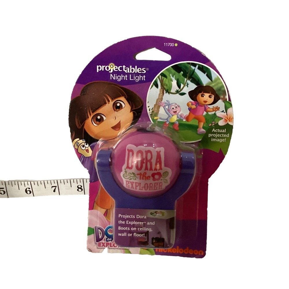 Dora The Explorer Projectables Night Light NIP Light Sensing 3-Ft Projection