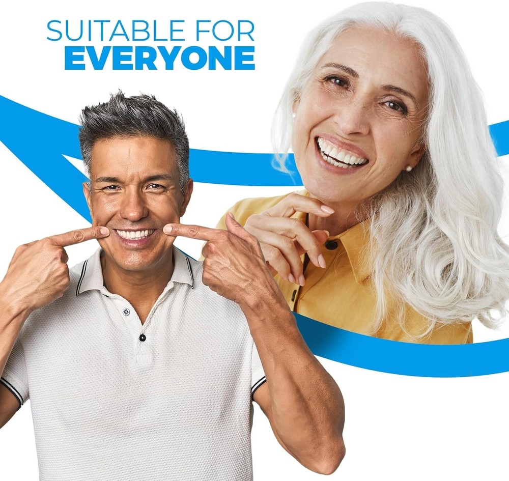 Custom-Fit Upper Dentures for Quick, Comfortable Smile Makeover - Medium/Large