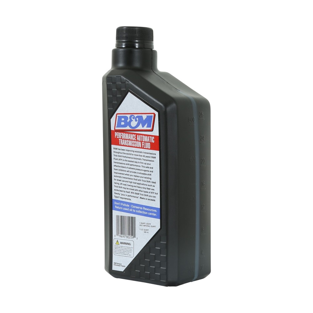 80259 B&M Trick Shift Automatic Transmission Fluid - 1 Quart Bottle