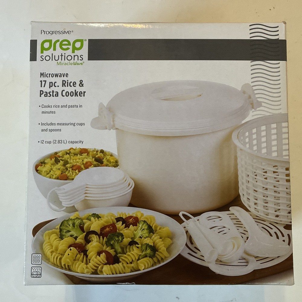 Miracle Ware Progressive Prep Solutions Microwave 17 Pc Rice & Pasta Cooker