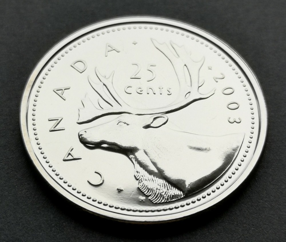*** CANADA  25  CENTS 2003 P ***  FROM  MINT  SET ***