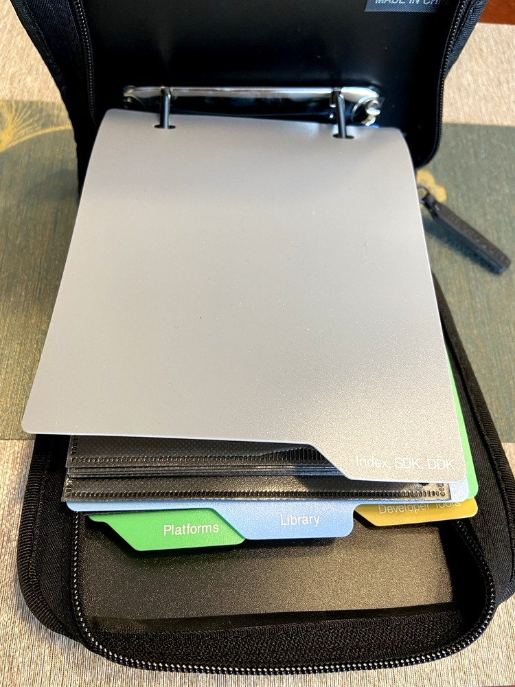 Microsoft MSDN CD DVD Carrying Case Wallet Black Blue Developer Tech Collectible