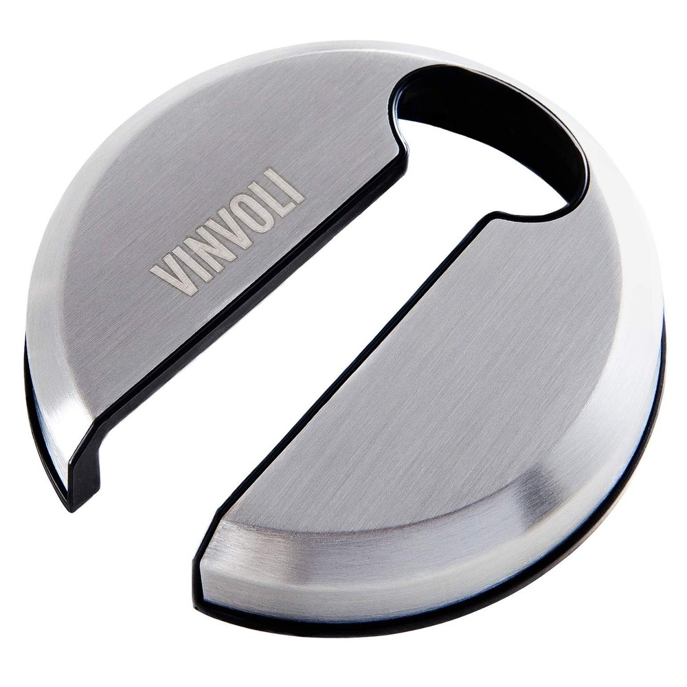 VINVOLI Wine Foil Cutter - Luxury Stainless Steel Silver
