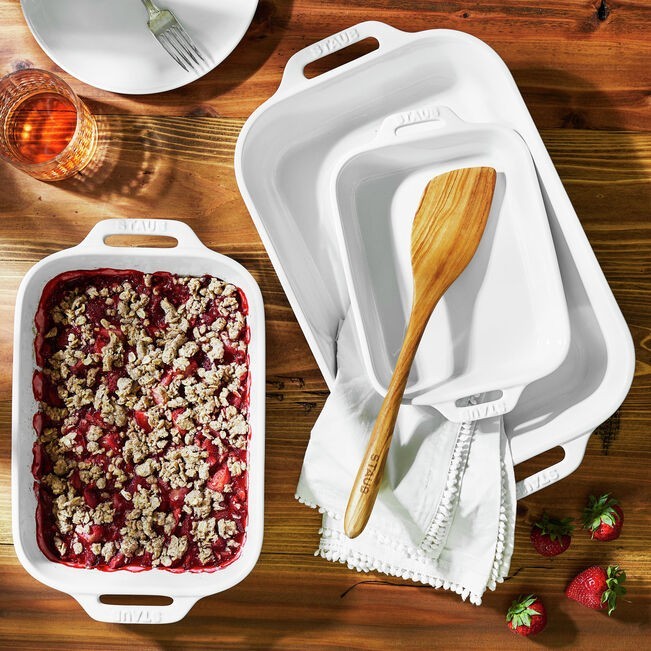 3-pc, Ovenware set, white