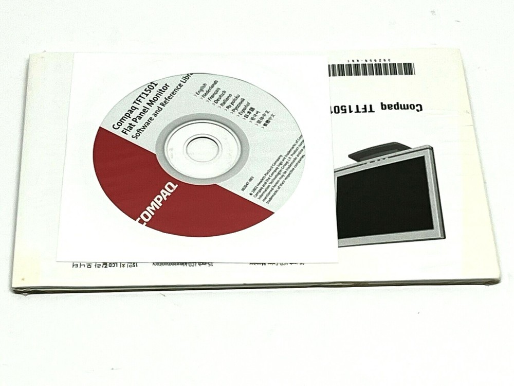 Compaq TFT1501 Flat Panel Monitor Software and Reference Library