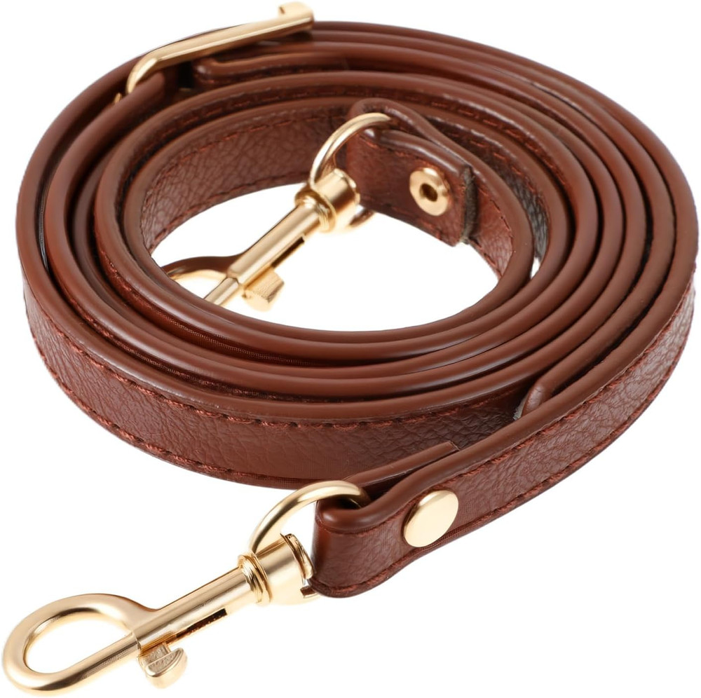 Brown Leather Purse Strap Replacement Adjustable Crossbody Shoulder Strap
