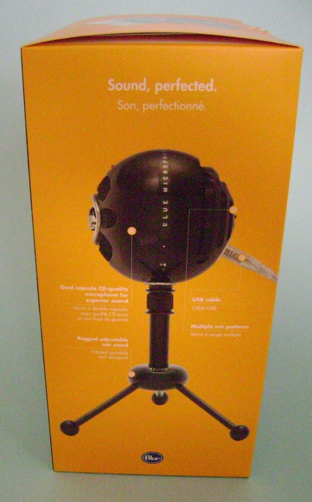 SNOWBALL BLACK USB MICROPHONE.
