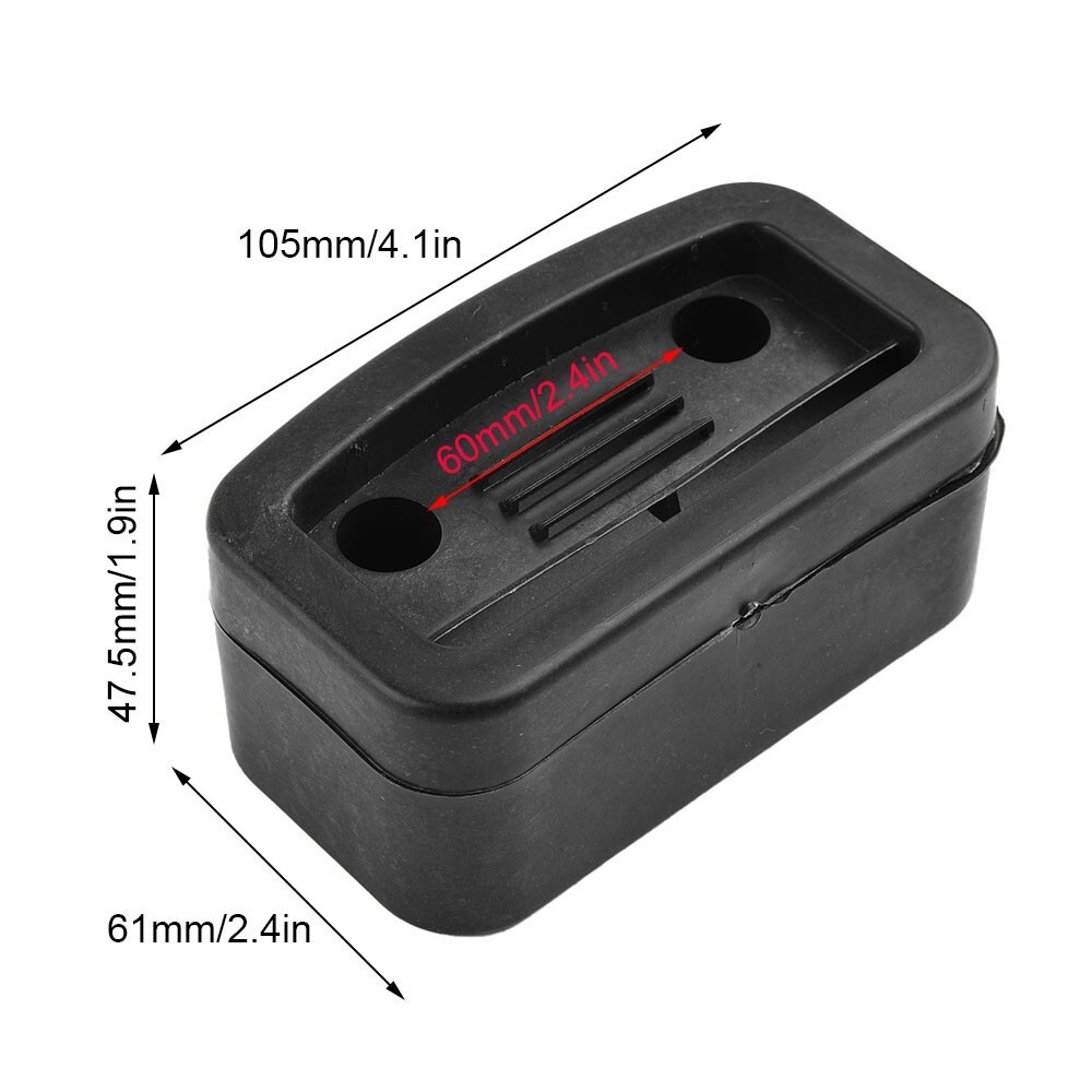 65mm Air Compressor R Noise Muffler Intake Pump Plastic Shell Square