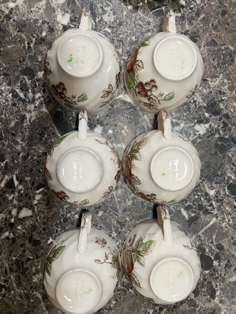 Johnson Bros Harvest Time Vintage Ceramic Dinner Set Fruit Pattern England