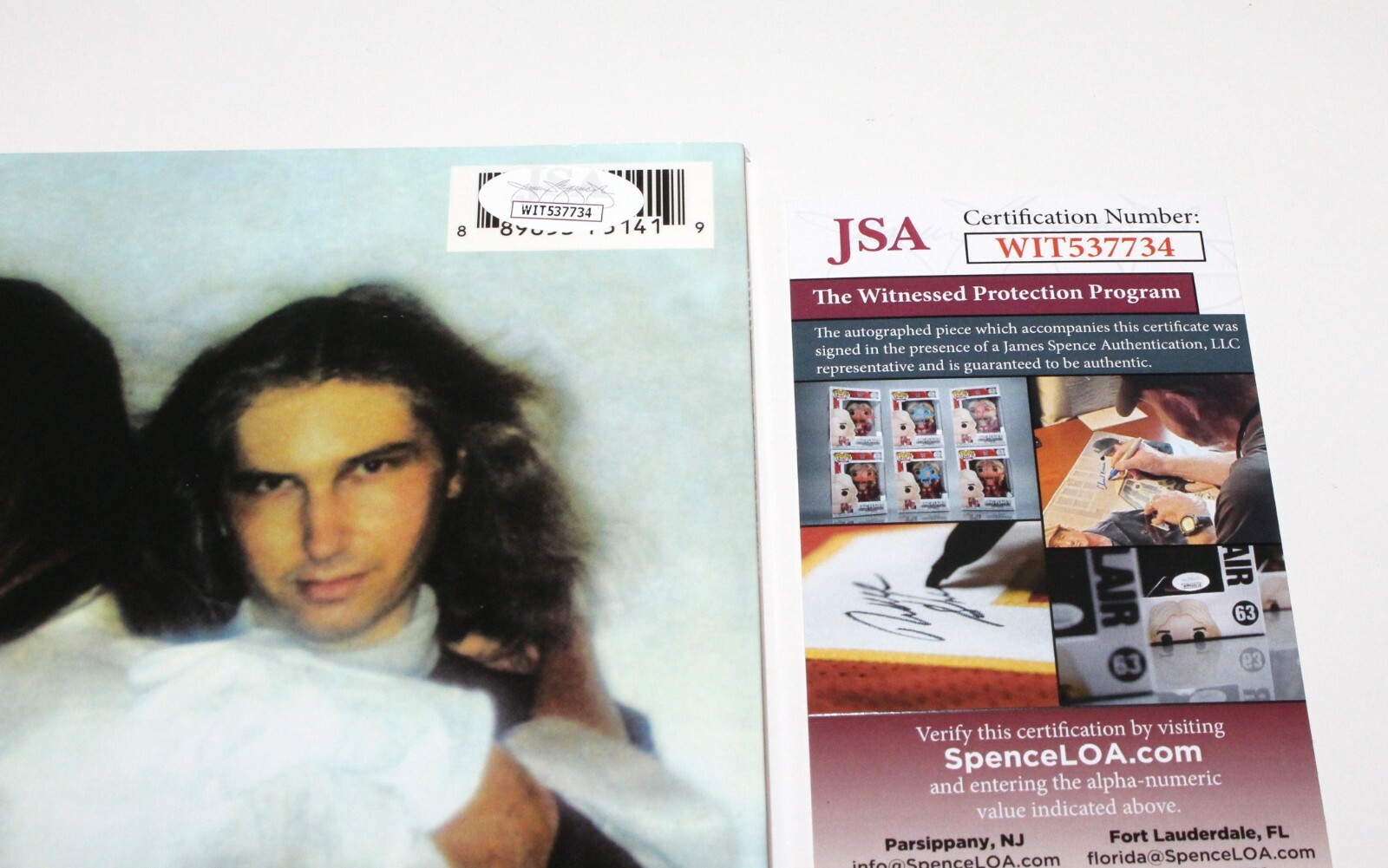 MEAT LOAF SIGNED 'BAT OUT OF HELL' VINYL RECORD ALBUM LP MEATLOAF PROOF JSA COA