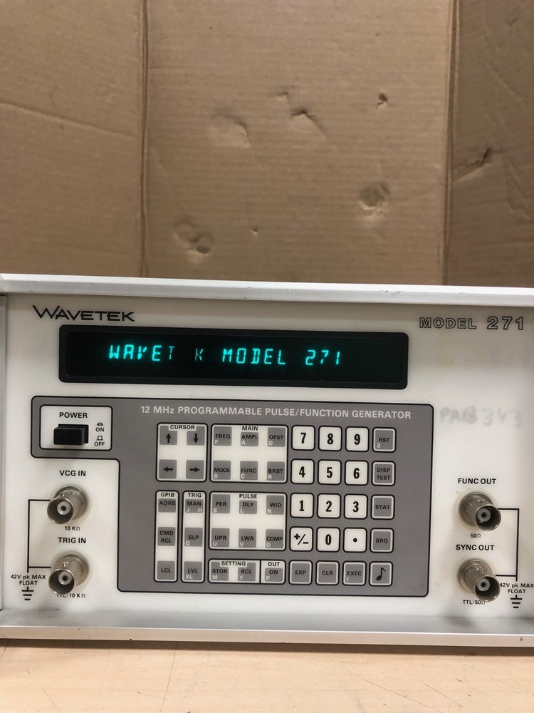 Wavetek 271 Programmable Pulse/Function Generator (TESTED)