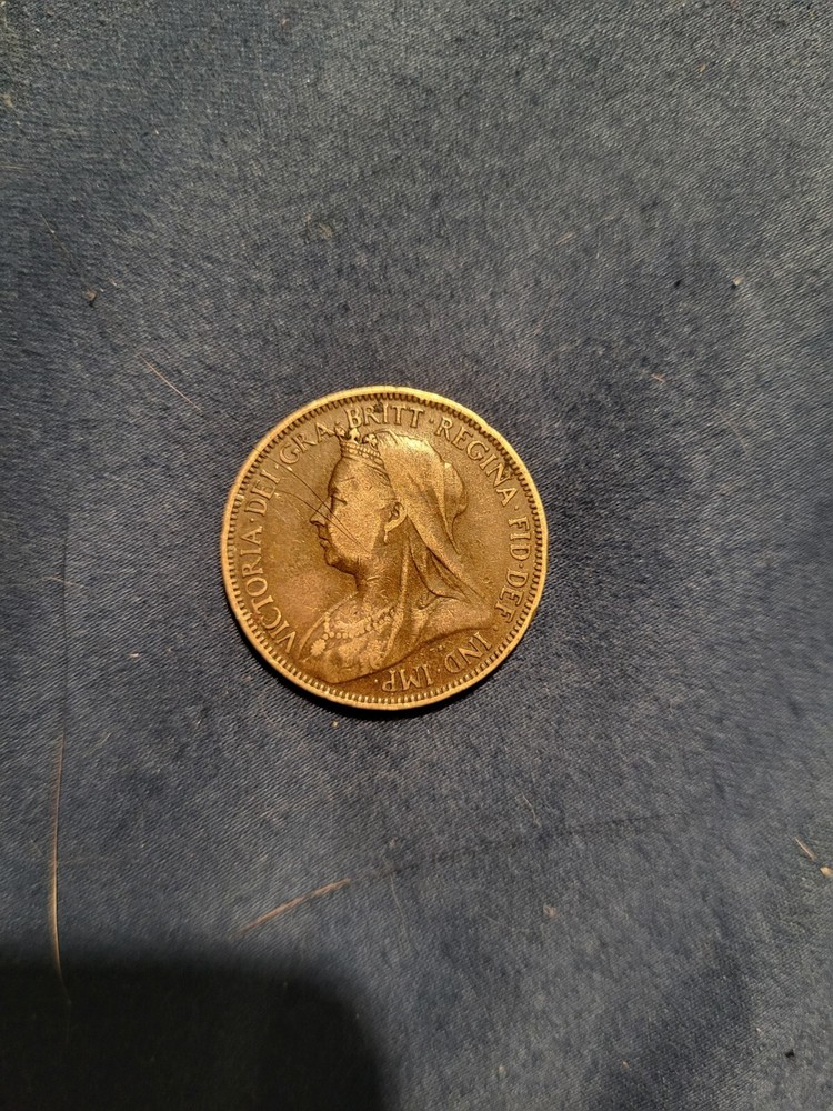 1901 British Half Penny, Queen Victoria