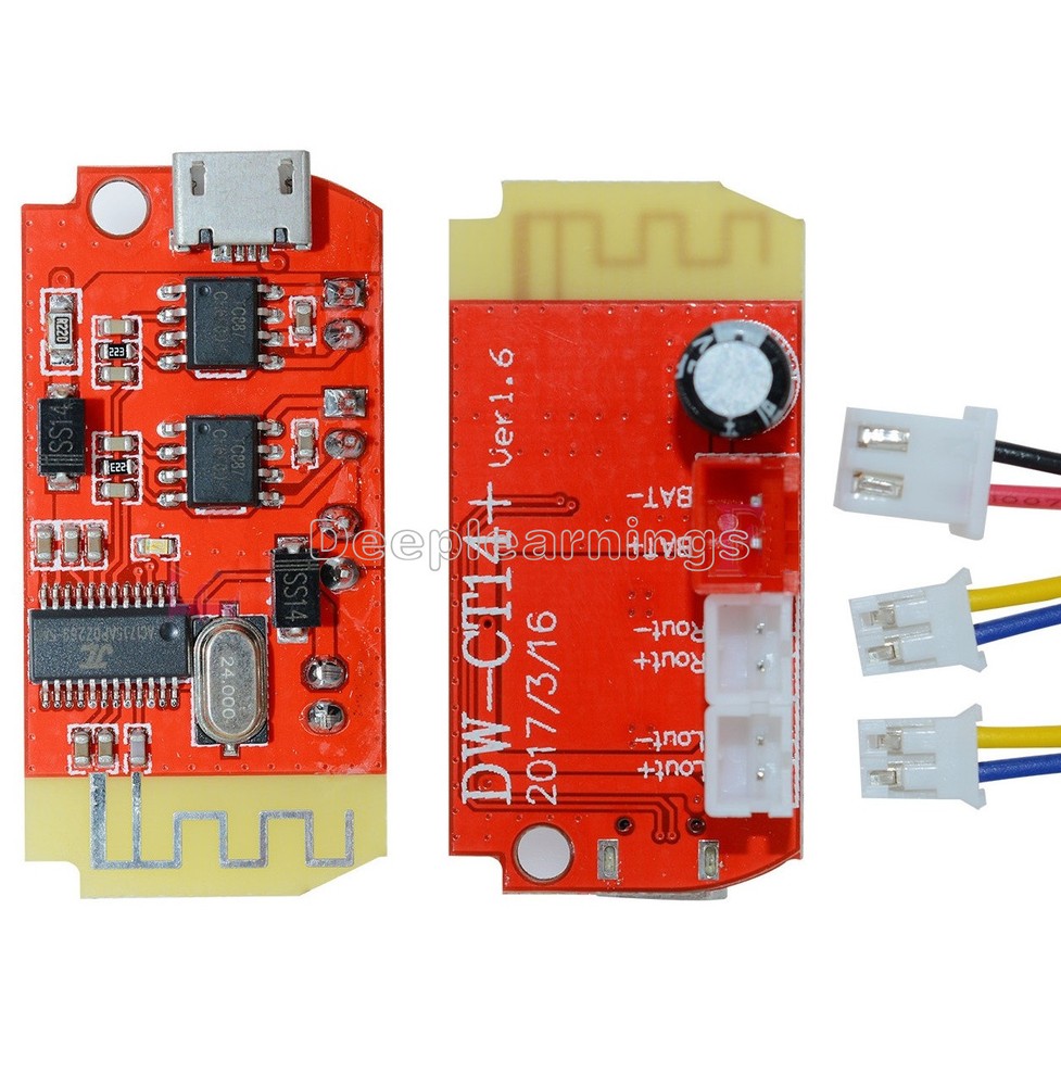 Dual Plate 3W Amplifier Board DIY Bluetooth Speaker Modification Module 3.7-5V