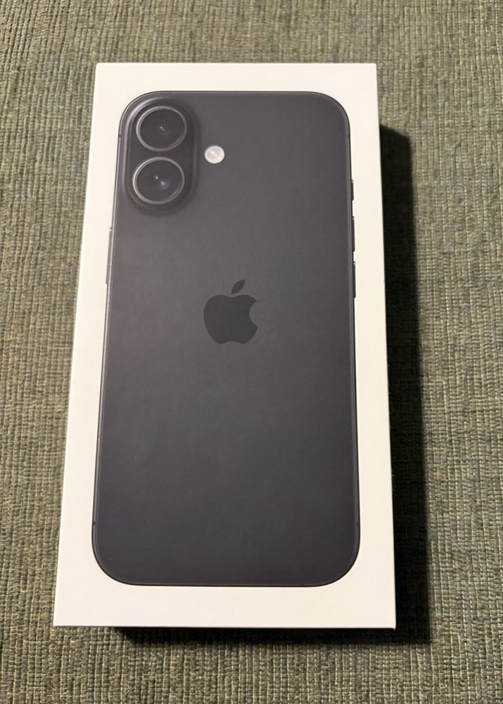 Apple iPhone 16  128GB Black EMPTY BOX Used OEM Original
