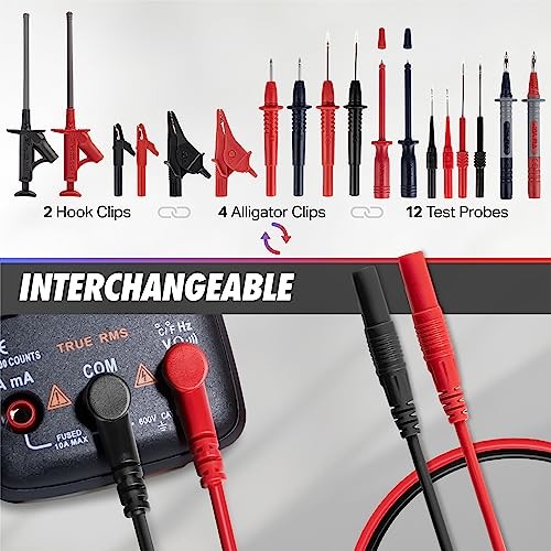 29PCS Multimeter Test Leads Kit with Replaceable Wire Piercing Test ML-29PC