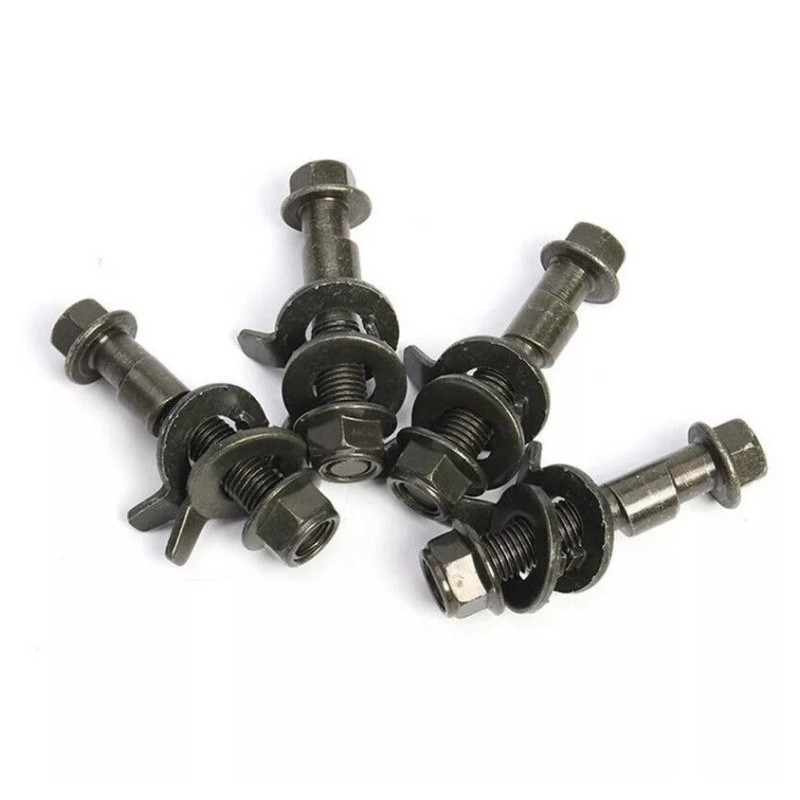 4Pcs 14mm Cam Bolt Adjustable Camber Correction Alignment Kit for Vehicle Wheels