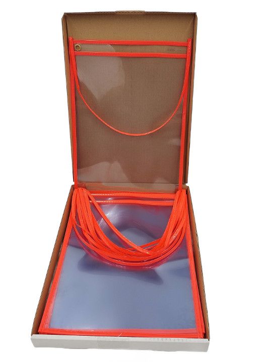 Neon Stitched Work Ticket Holders