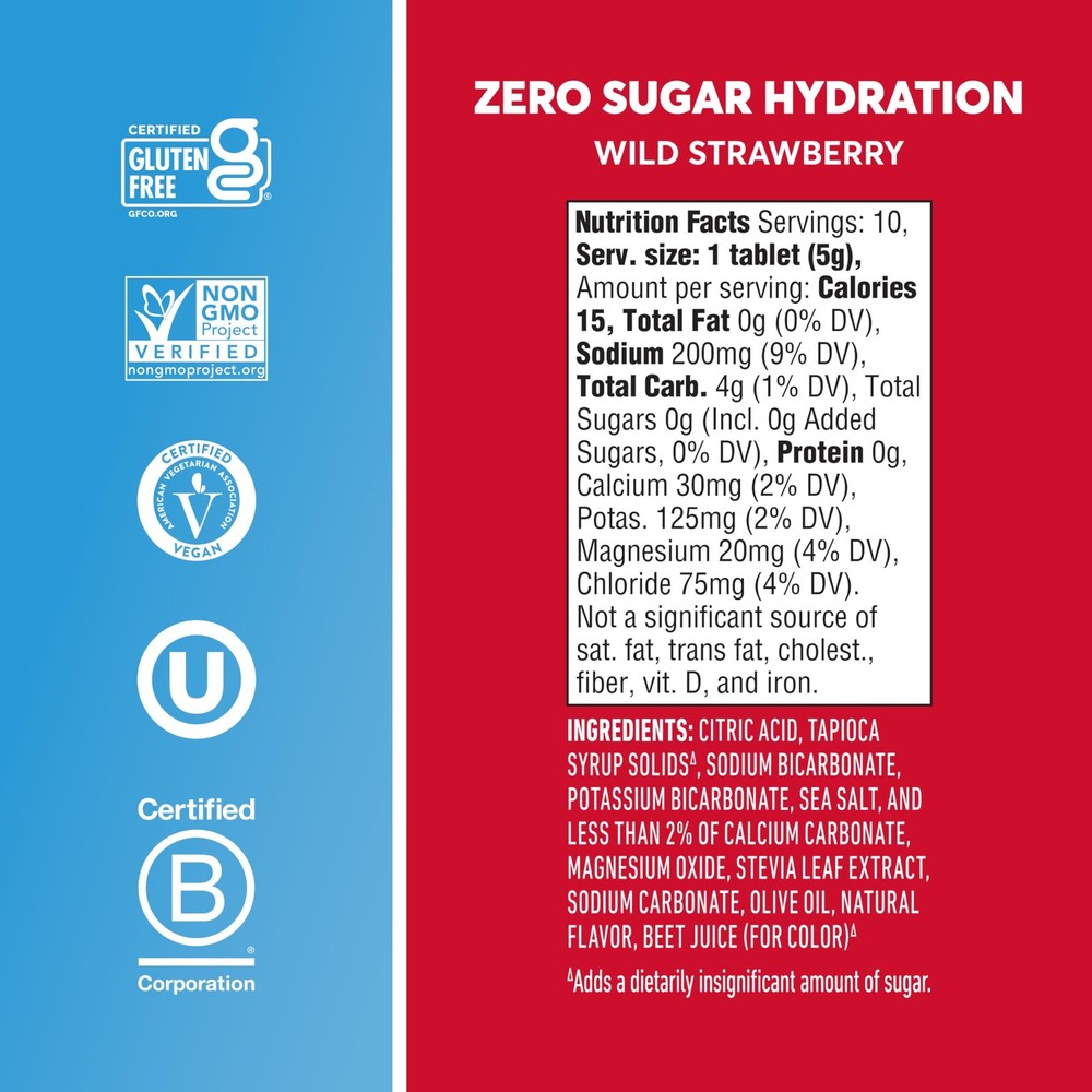 Nuun Zero Sugar Electrolyte Tablets 80 Servings