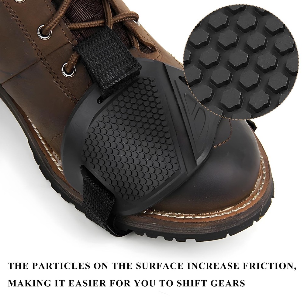 Motorcycle Shift Pad Set AntiSlip Boot Covers, Adjustable Toe Protectors