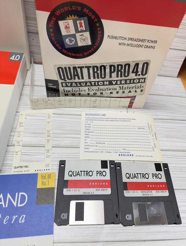 Borland Quattro Pro 4.0 for Windows, 3.5 Disk - B2