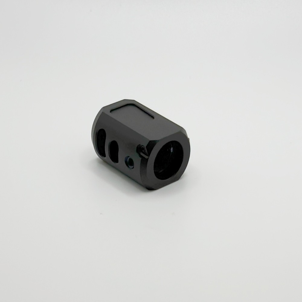2 PACK BLACK Muzzle Brake Compensator 1/2''x28 TPI For 9mm
