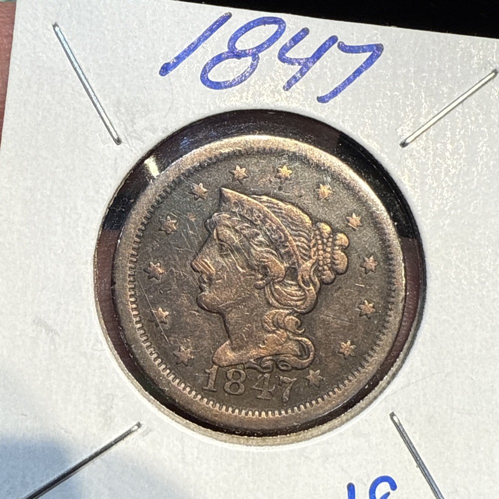 1847 US Large Cent