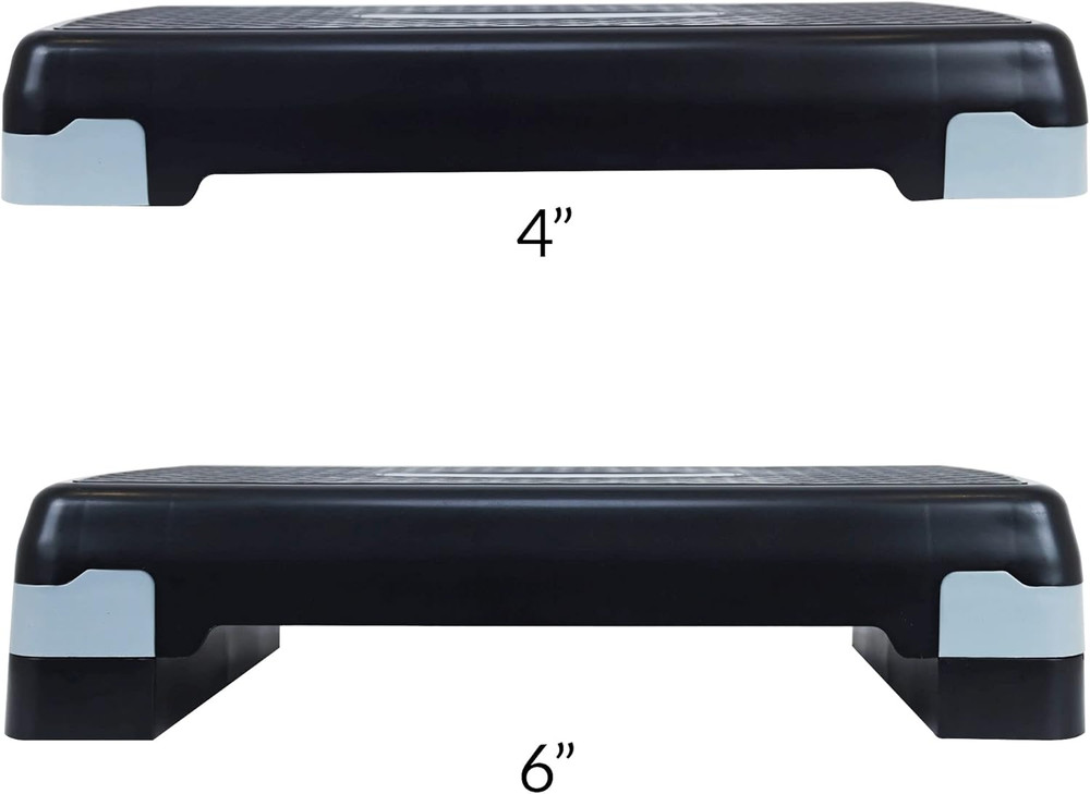 Fitvids Adjustable Workout Aerobic Stepper Step Platform Trainer, 27-Inch, Multi