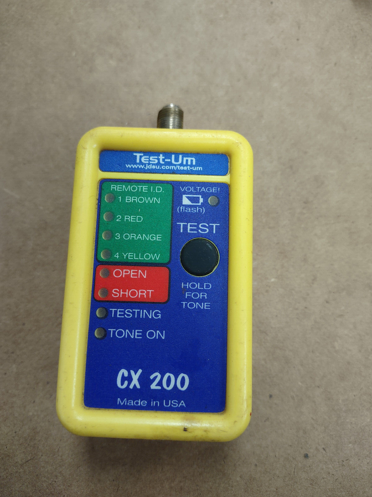 JDSU Test-Um Coax Cable Identifier Tester Test Unit CX-200