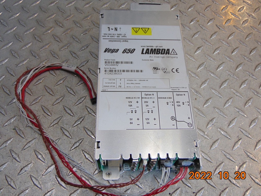 LAMBDA V604MHV VEGA 650 POWER SUPPLY